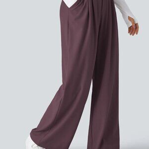 Halara Flex™ High Waisted Side Pocket Wide Leg Waffle Work Pants NWT (Small)